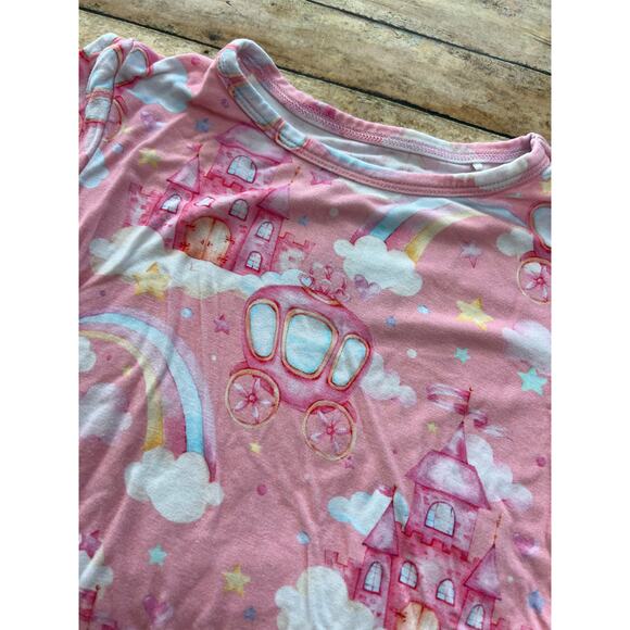 Posh Peanut Posh Castle Shorts Bamboo Pajama Set 5T - Picture 3 of 7